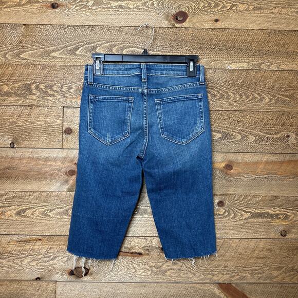L'AGENCE Pismo Distressed Denim Bermuda Shorts Size 25 NWT - Picture 5 of 10